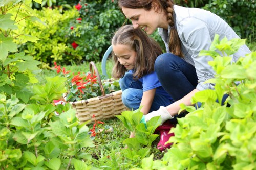 Gardeners in Willesden working on a healthy residential garden