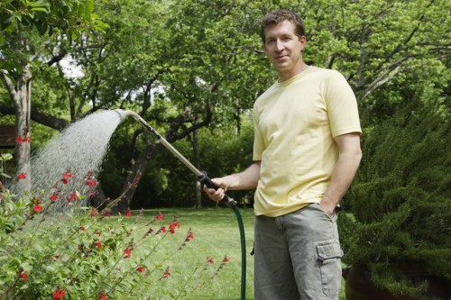 Low-carbon van used for sustainable garden services