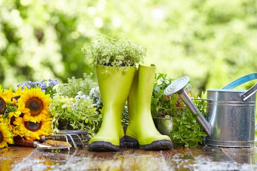 Gardening safety procedures during outdoor site work